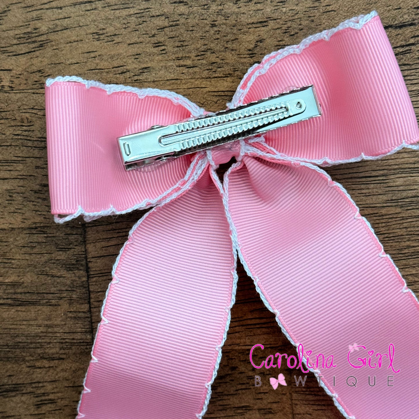 Pink w/White Moonstitch