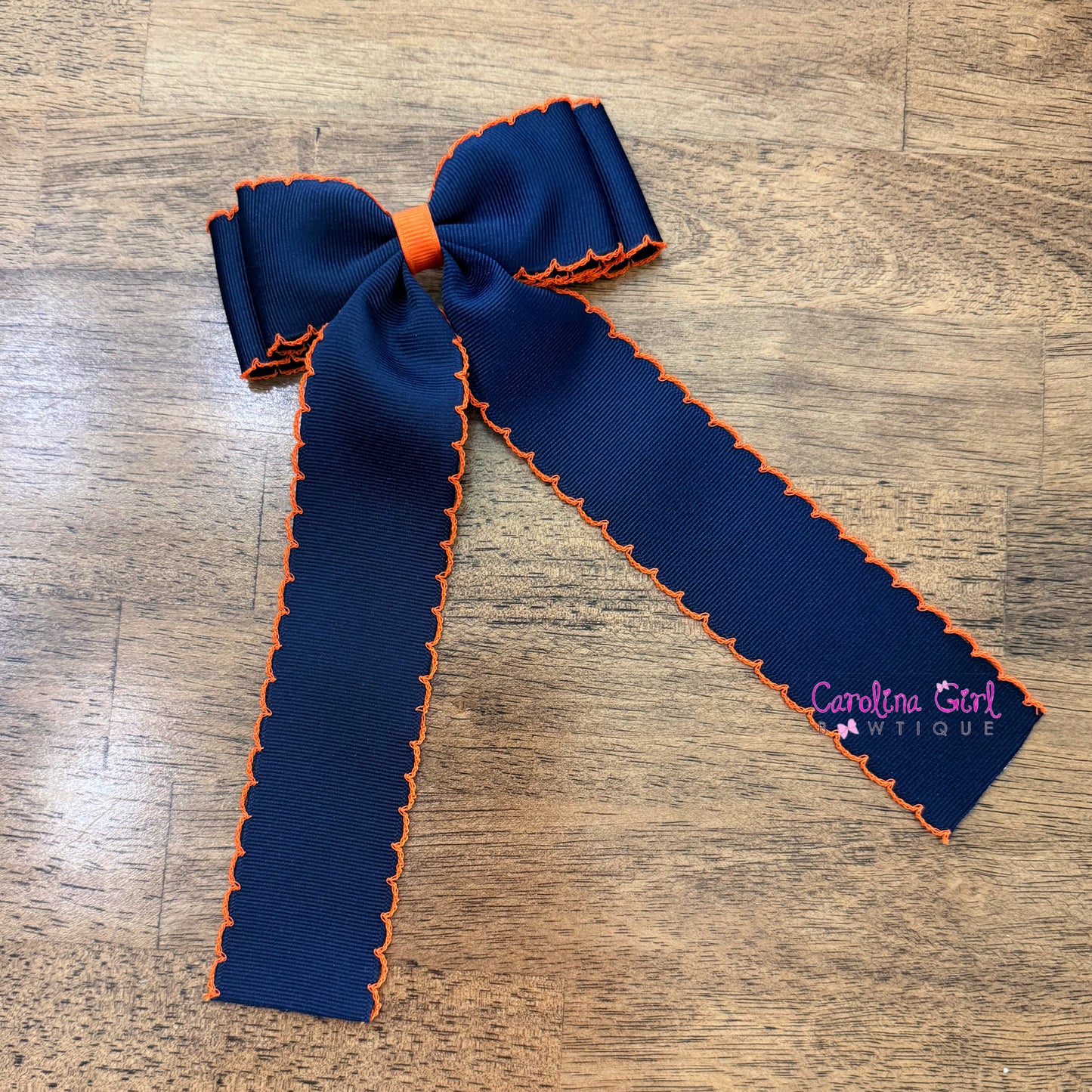 Navy w/Orange  Moonstitch