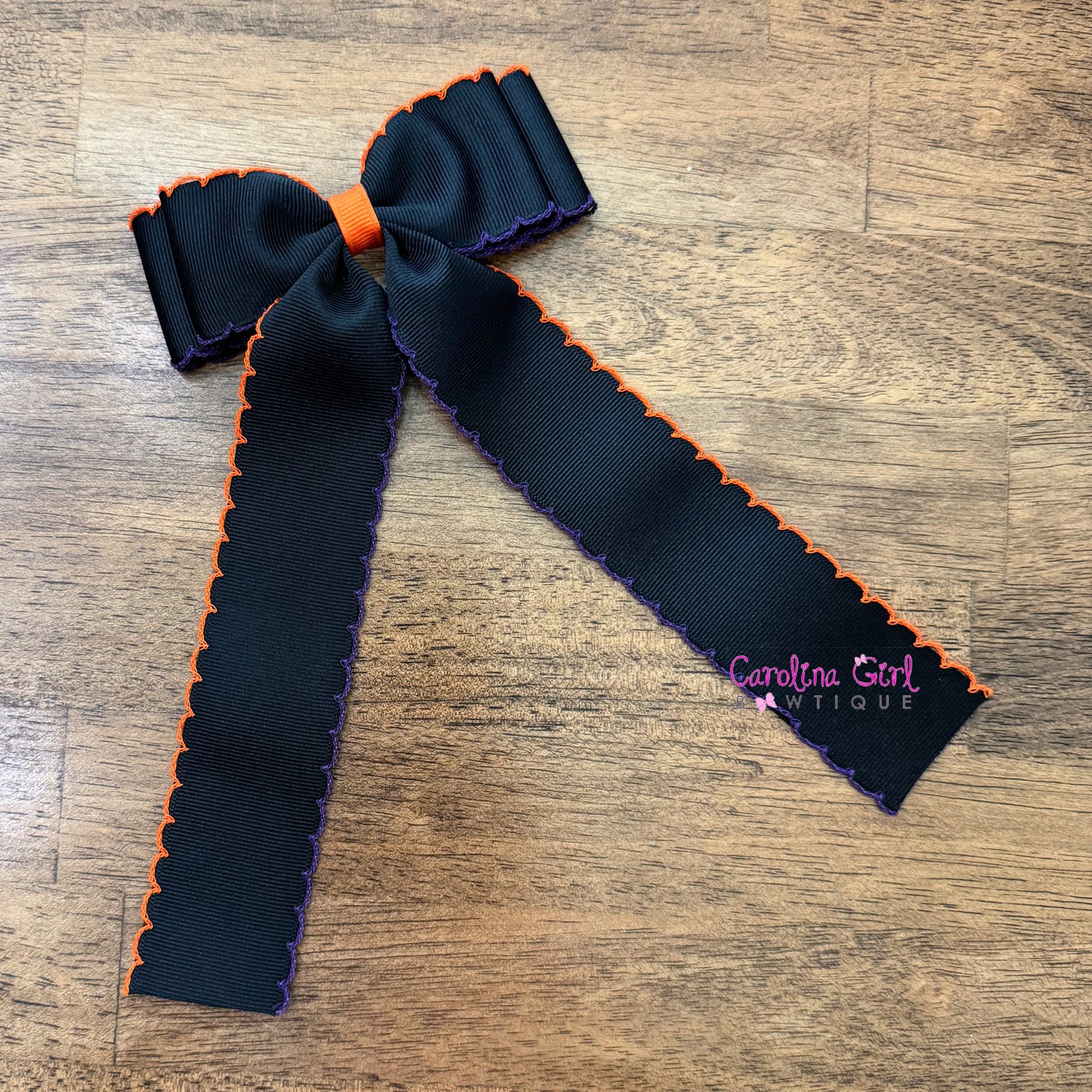 Black w/Orange & Purple Moonstitch