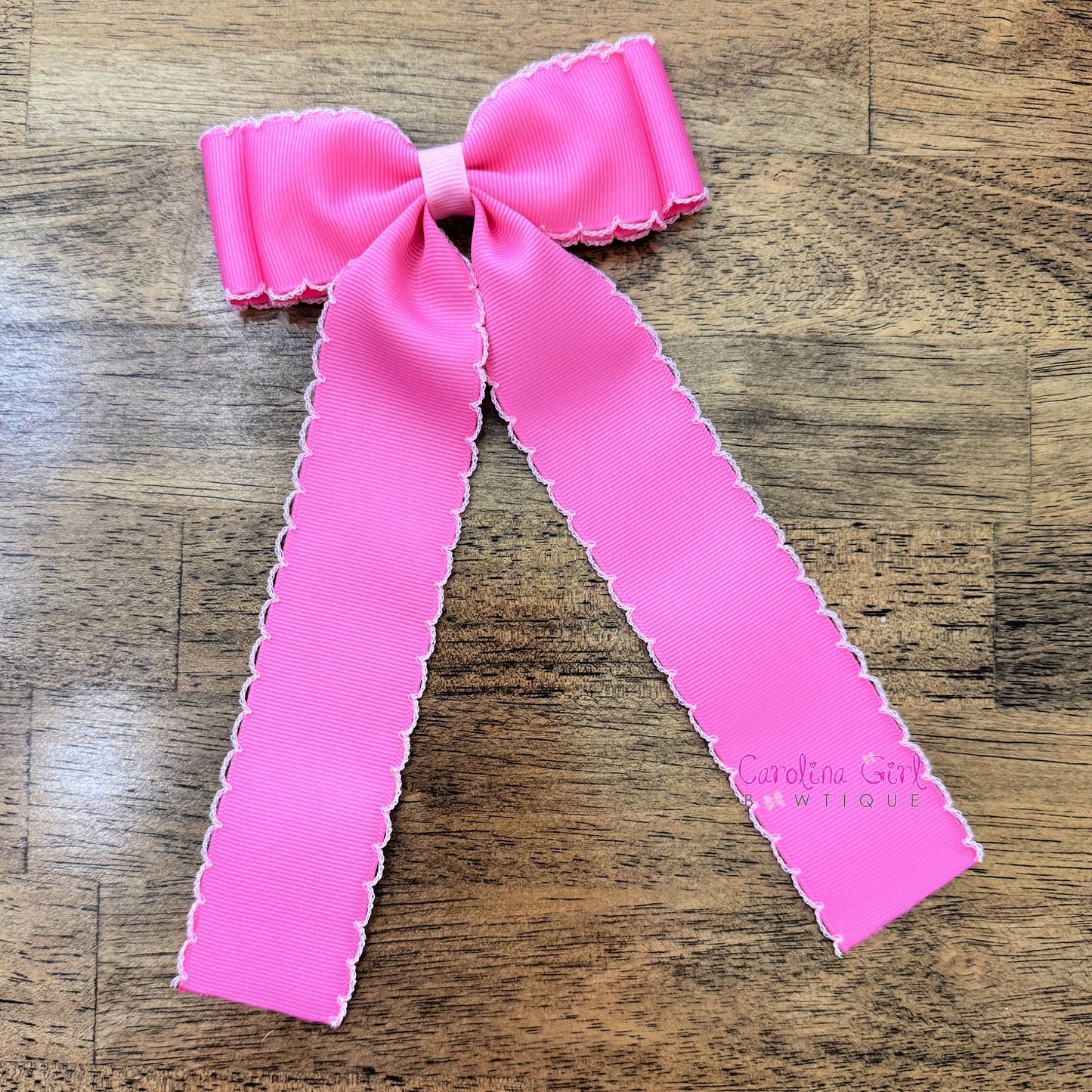 Hot Pink w/Light Pink  Moonstitch