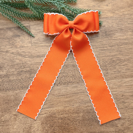 Orange w/White  Moonstitch Tennessee