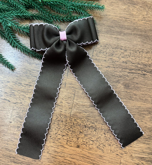 Brown w/Pink Moonstitch