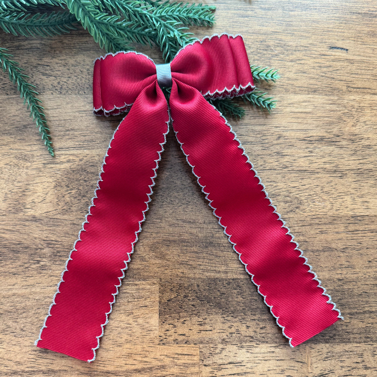 Cranberry w/Gray  Moonstitch