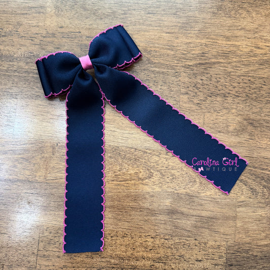 Navy w/Hot Pink Moonstitch