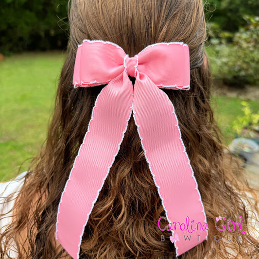 Pink w/White Moonstitch
