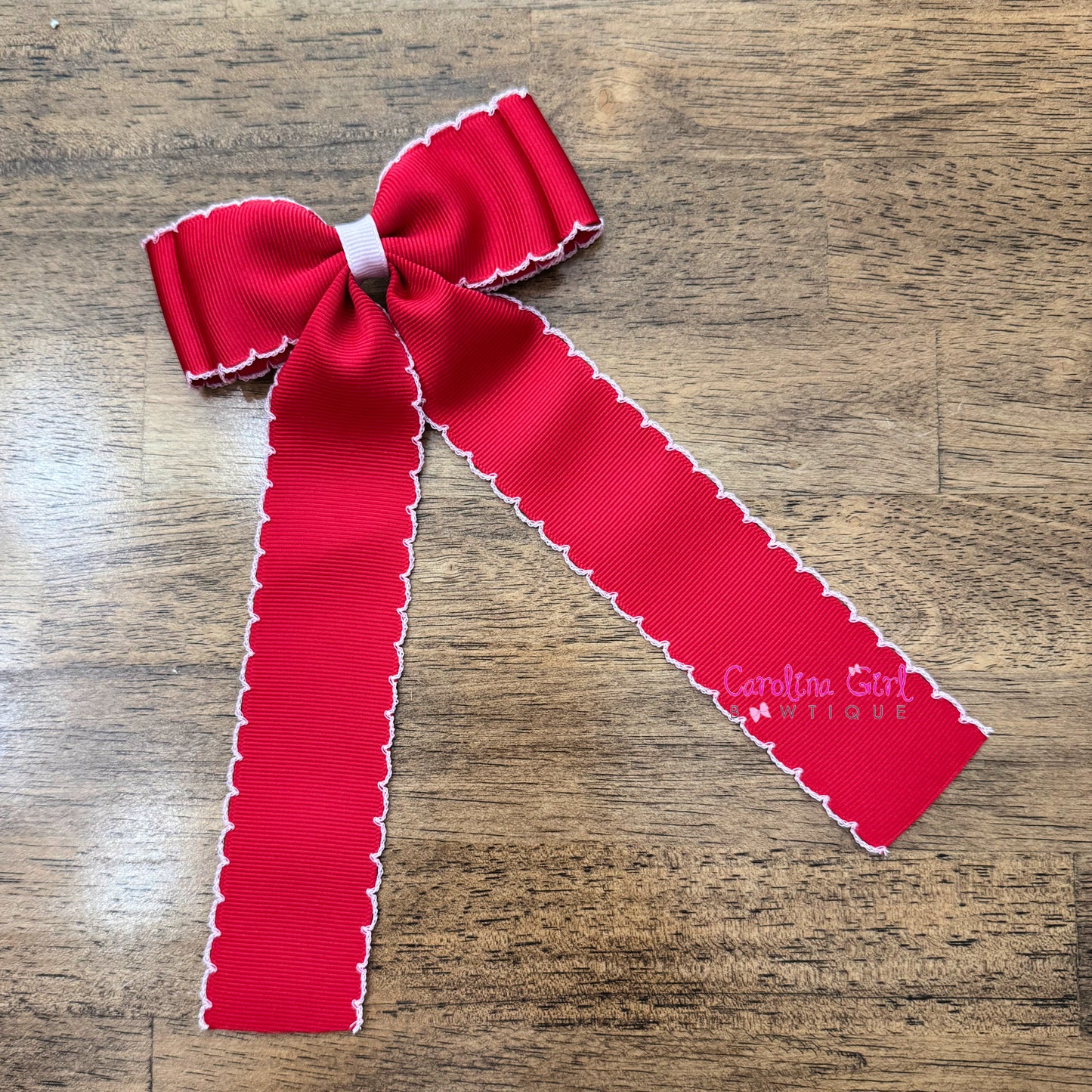 Red w/Pink Moonstitch