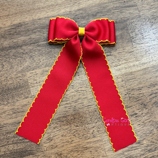 Cranberry w/Yellow Moonstitch USC Trojans