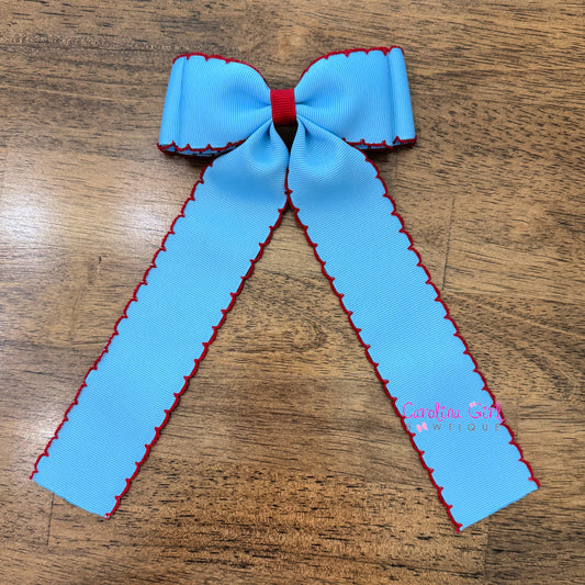 Blue w/Red Moonstitch