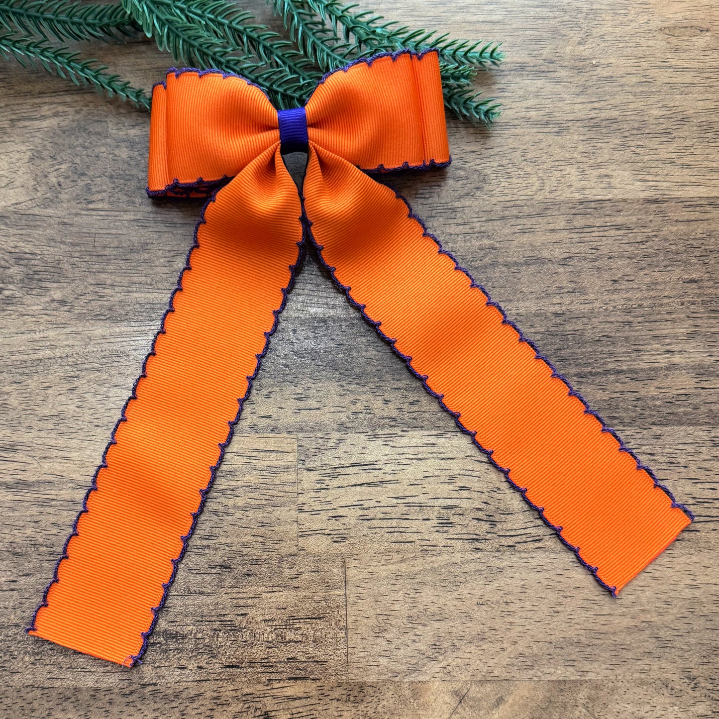 Orange w/Purple Moonstitch Clemson