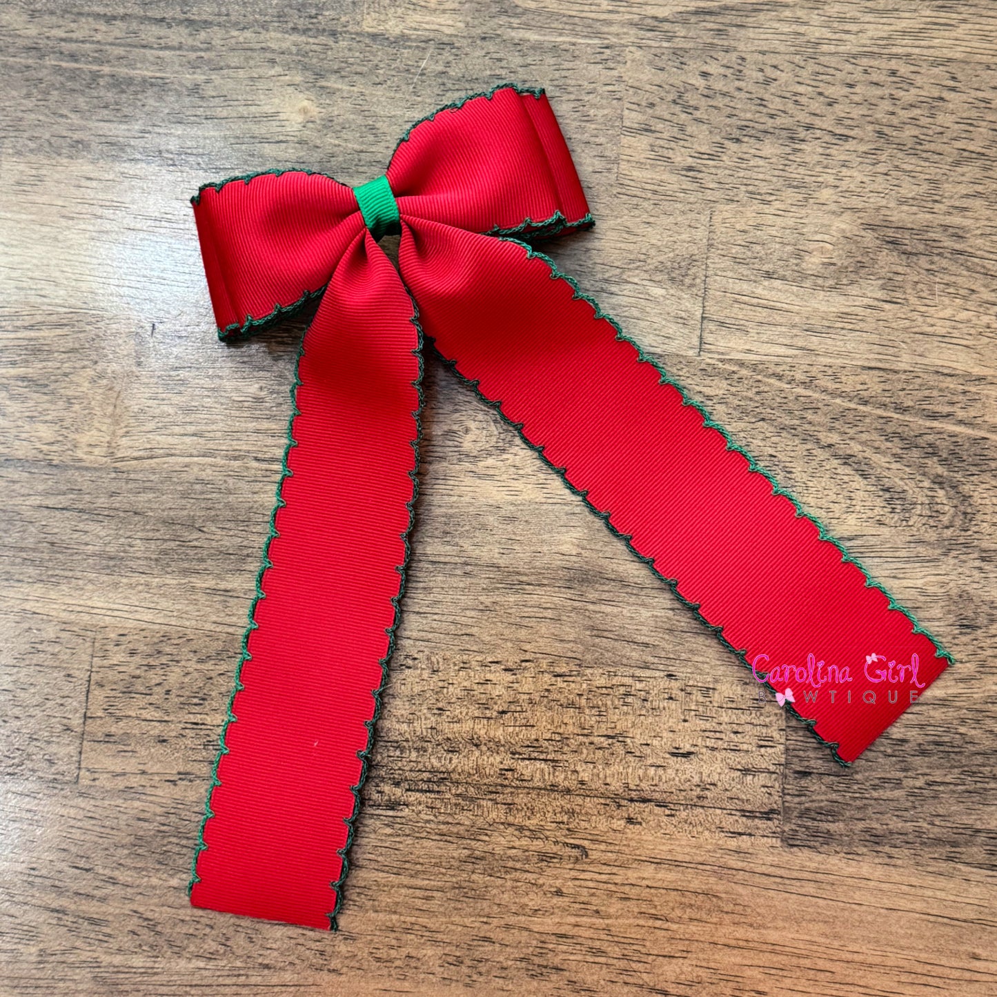 Red w/Green Moonstitch