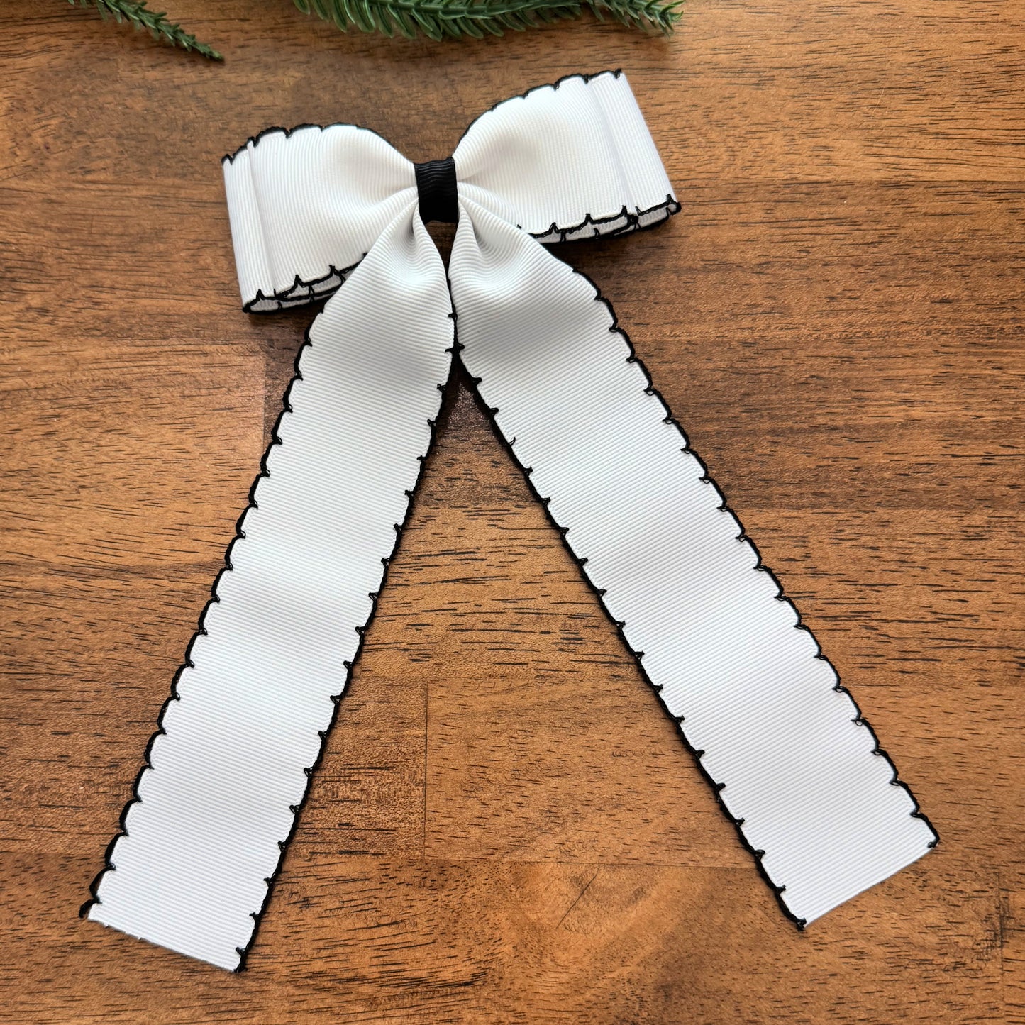White w/Black Moonstitch
