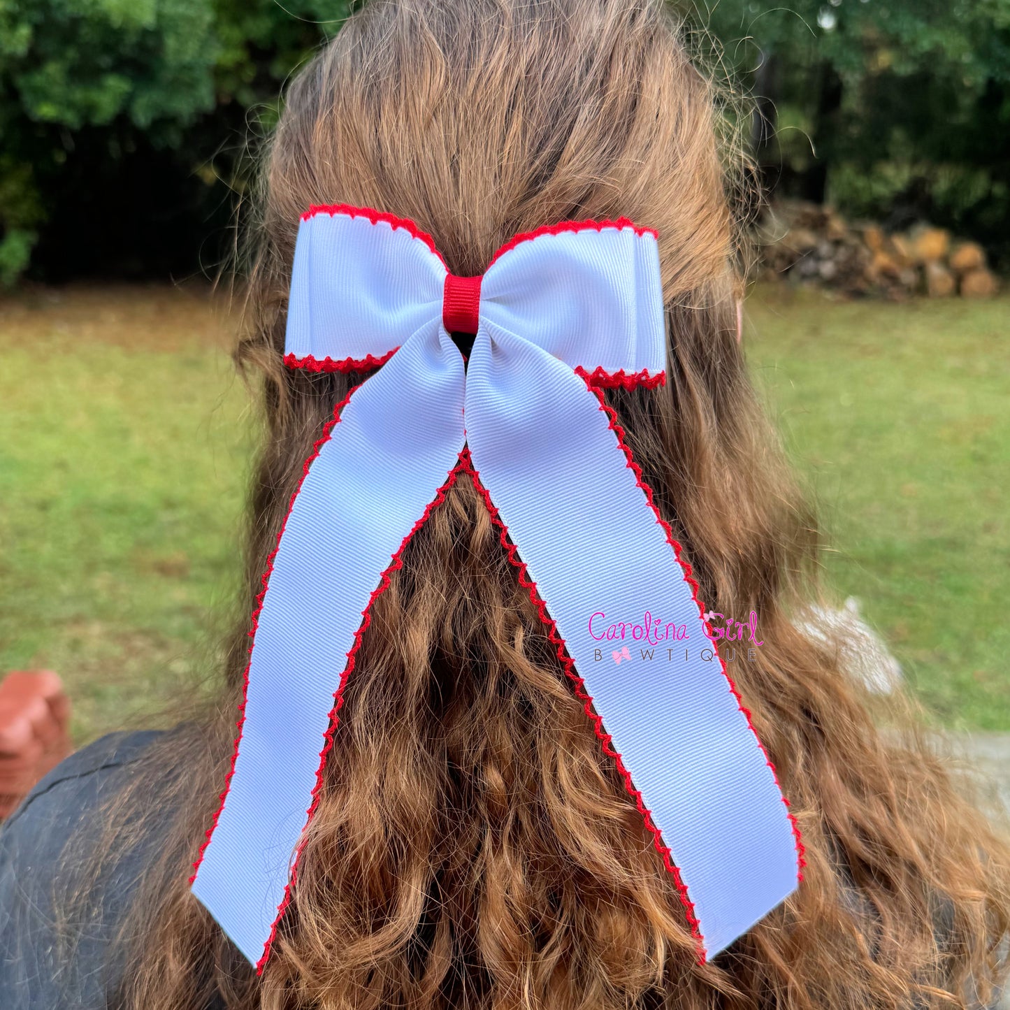 White w/Red Moonstitch